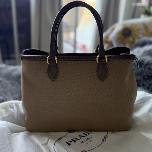 Prada Jacquard Canvas Tote NWOT - Picture 2 of 5